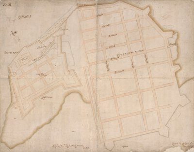 Christiania és Aggershuus alaprajza alkotó: Isaac van Geelkerck